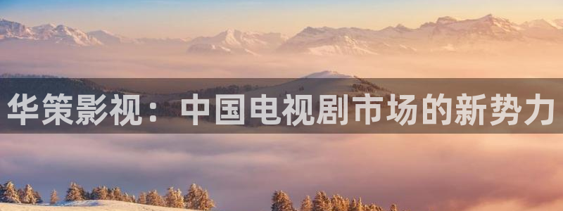 星空影院电：华策影视：中国电视剧市场的新势力